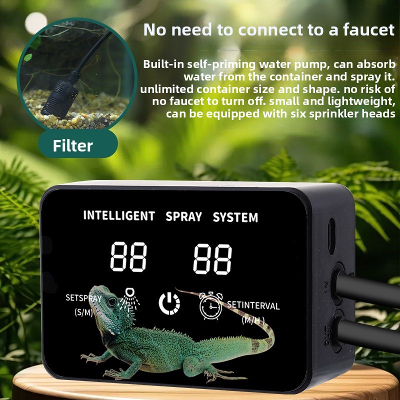 Yağmur ormanı temalı mini tera - Misting Nozzle Reptile incelemesi ve fiyatı
